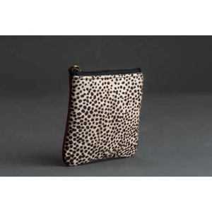 LW High Quality Animal Print Leather Headset Storage Bag New Arrival Custom Hair on <b>Coin</b> <b>Purse</b> Pouch with Zipper Closure Girls - Product Image 3