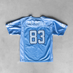 T-shirt de football américain rétro tendance streetwear, coupe courte, personnalisé, en mesh sublimé, uni, pour homme - Product Image 2