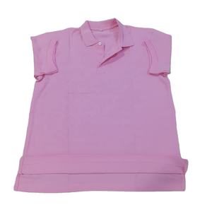 เสื้อยืดผ้าฝ้าย100% สำหรับผู้ชายติดกระดุมปิดสีทึบดีไซน์แบบกำหนดเอง - Product Image 3