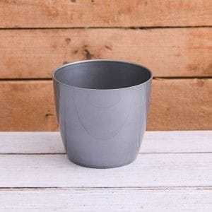 Maceta Cuadrada de Plástico Naranja de 12x12x15 Pulgadas, Maceta Decorativa para Interiores con Acabado Pintado - Product Image 2