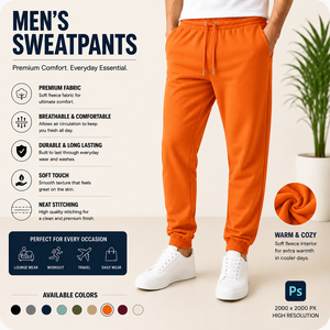 Pantalon de jogging en coton pour homme, fabrication OEM, tissu French Terry, logo personnalisé, vente en gros - Product Image 1