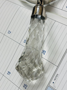 Loupe grossissante de 4 pouces avec poignée en cristal, élégante loupe de lecture portative, accessoire de bureau décoratif, style vintage pour la maison et le bureau - Product Image 6