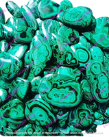 Pierre précieuse naturelle de malachite FAIJAN GEMS de haute qualité, cabochon, pierre semi-précieuse en vrac, formes variées, certifiée par un tiers, personnalisable