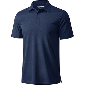 Polo de golf écologique pour homme en tissu recyclé, respirant, séchage rapide, logo personnalisé, coupe classique - Product Image 2