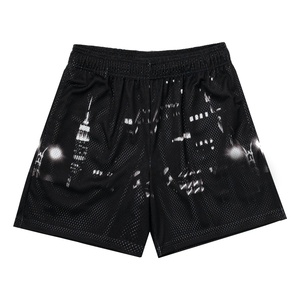 Shorts en maille unisexe style forêt pour sublimation, avec logo personnalisable, taille élastique confortable, pour hommes - Product Image 5