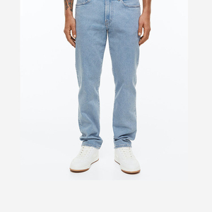 Jeans personnalisés en gros pour hommes – Pantalons décontractés streetwear taille haute en denim pour l'entraînement – Pantalons extensibles pour hommes pour l'automne - Product Image 6