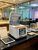 Analizador de Oro XRF Aurispec EDX-B2 Rápido, Preciso y Económico, Espectrómetro de Rayos X con Certificación CE, Probador de Pureza de Oro en Quilates, Pantalla Táctil a Color de 10.1 Pulgadas
