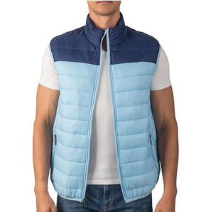 Chaleco Acolchado Ligero para Hombre, Chaqueta Impermeable de Lona, Ropa Exterior Transpirable, Ecológica y de Secado Rápido - Product Image 1