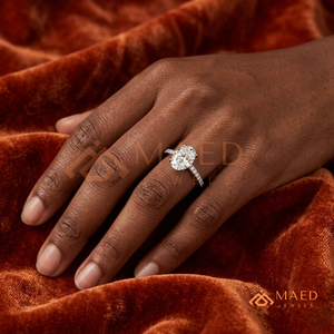 Oval Cut Moissanite <b>Solitaire</b> <b>Ring</b> <b>Silver</b> Engagement <b>Ring</b> Women Bridal Anniversary Jewelry Elegant Fashion - Product Image 4
