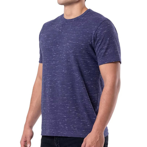 เสื้อยืดคอกลมแขนสั้นผู้ชาย ทรงปกติ สีพื้น ผ้าถักเนื้อฝ้าย สวมใส่สบาย ระบายอากาศได้ดี - Product Image 1
