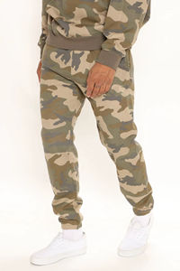 Nouvel ensemble de survêtement camouflage pour homme, 2 pièces, coupe ajustée, sweat à capuche et pantalon de jogging, personnalisable avec logo - Product Image 3