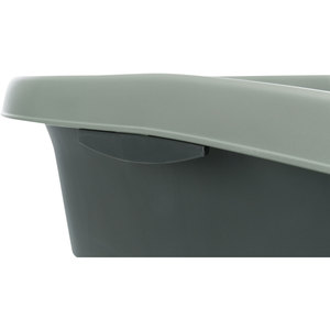 Bandeja Higiénica Carlo de Be Eco, 38 x 17 x 58 cm, Antracita/Verde Grisáceo con Borde, Accesorio Ecológico para Caja de Arena para Gatos - Product Image 4