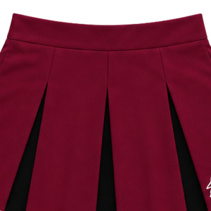 Ensemble uniforme de cheerleading marron, noir et blanc, avec crop top sans manches à col en V et jupe plissée, pour spectacle de danse et équipe de cheerleading - Product Image 4