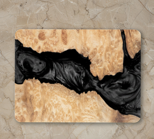 Planche à découper en bois et résine époxy, épaisseur 1,5 cm, résistante au lave-vaisselle, design personnalisé, pour servir le fromage - Product Image 3