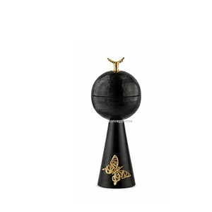 Brass Incense <b>Burner</b> with Crescent Moon Top Hand-made Religious Decor All-Season Use - Product Image 2