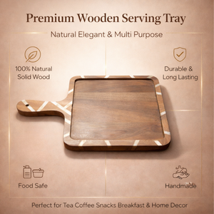 Tabla de Cortar de Madera Natural para Cocina, Gruesa, Resistente, Segura para Alimentos, Superficie Lisa, Multiusos para Carne y Frutas - Product Image 5