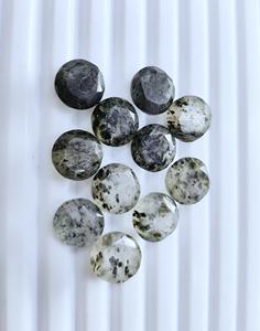 Cuarzo rutilado negro AAA, piedra preciosa facetada redonda de 10*10 mm, 100% NATURAL, para la fabricación de joyas a precio de mayorista. - Product Image 2