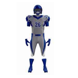 Ensemble de maillots de football américain personnalisés en sublimation pour l'été, manches courtes, vêtements d'équipe pour hommes adultes, taille plus, 100% polyester - Product Image 6