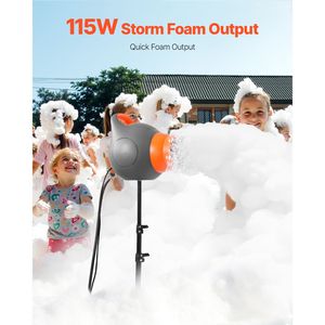 Cannone schiumogeno portatile da 115 W per feste, potente macchina per piscina da giardino da 115 W con treppiede, generatore di schiuma portatile per feste - Product Image 2