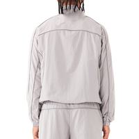Veste coupe-vent unisexe légère en nylon avec capuche et fermeture éclair, imprimée, décontractée, pour l'extérieur, tenue d'hiver, ensemble court pour homme