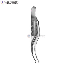 Pinces chirurgicales ophtalmiques BARRAQ Iris Forceps Z 0,4 mm 7 cm (2 3/4 po) pour procédures ophtalmiques (type Barraquer Katzin) - Product Image 6