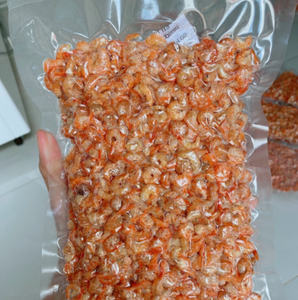 Crevettes Vannamei séchées Sakura 1kg sous vide, sans tête ni peau, pour nouilles, soupes, sautés, cuisine asiatique - Product Image 1