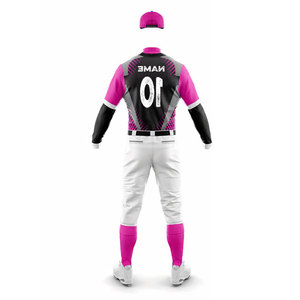 Adults Baseball Uniform Custom <b>Button</b> Up Uniform Jersey Breathable Design Two Piece Baseball Uniform <b>Suit</b> Compression Sets - Product Image 5