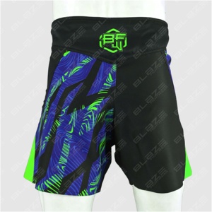 Diseño de logotipo personalizable superventas impresión por sublimación personalizada BJJ jiu jitsu grappling UFC ropa para hombre MMA shorts - Product Image 4