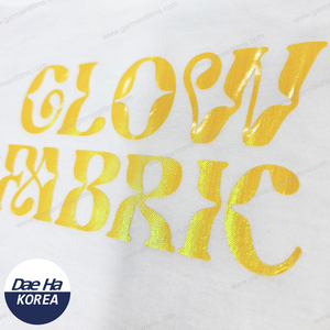 ผ้าทอเนื้อสัมผัสพิเศษ HTV Glow Fabric ง่ายต่อการลอกออก เหมาะสำหรับขายส่งเสื้อยืด คุณภาพสูงจากเกาหลี ผลิตภัณฑ์ไวนิลถ่ายโอนความร้อน - Product Image 6