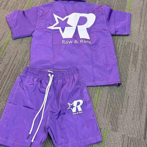 Conjunto Deportivo de Nylon para Hombre 2026 con Logotipo Personalizado, Chaqueta y Pantalones Cortavientos de Dos Piezas, Conjuntos Cortavientos de Poliéster para la Temporada de Otoño - Product Image 4