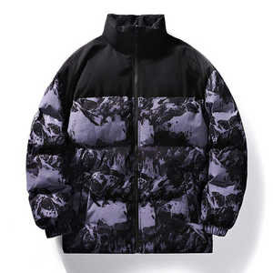Veste coupe-vent slim pour homme, style varsity, légère, résistante à l'eau, rembourrée en polyester/coton, hiver, ODM - Product Image 5
