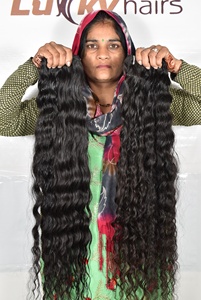 Extensiones de Cabello Humano Rizado Natural Indio, Rizos Definidos, Extensiones Remy de Doble Trama, Volumen Suave, Estilo de Salón para Mujeres - Product Image 4