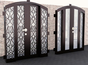 Systèmes modernes de portes et fenêtres en fer forgé étanches pour l'entrée, fabriqués par un fabricant expérimenté de portes de sécurité - Product Image 2