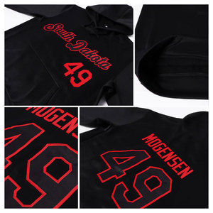 เสื้อฮู้ดสปอร์ตสีดำแดงแบบสั่งตัดเย็บพิเศษ คุณภาพพรีเมียม สวมใส่สบาย ทันสมัย เหมาะสำหรับออกกำลังกายและสวมใส่ในชีวิตประจำวัน - Product Image 2