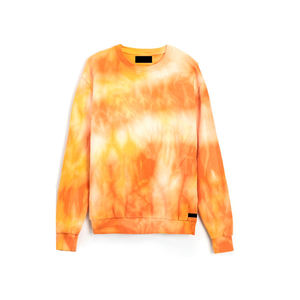 เสื้อสเวตเชิ้ตคอกลมผู้ชายลายมัดย้อม ผ้าฟลีซสั่งทำ แบรนด์ส่วนตัว ผู้ผลิตเสื้อผ้าขายส่ง รับผลิตโลโก้ตามสั่ง ซัพพลายเออร์ แบรนด์สหรัฐอเมริกาและยุโรป - Product Image 1