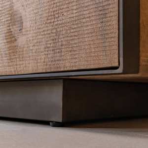 Aparador de 3 puertas Vandana Stellar Zentrix en madera de mango y metal - Product Image 4