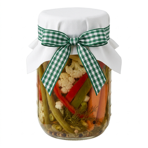 ริบบิ้นโกรเกรนลายตารางสีเขียวขาวขนาด 15 มม. ขายส่ง สำหรับบรรจุภัณฑ์งานเทศกาล ของตกแต่งห่อของขวัญ เครื่องประดับผม งานฝีมือ DIY - Product Image 4