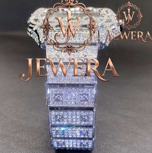 Reloj de Lujo con Diamantes Moissanite de Alta Demanda, Estilo Hip Hop, con Piedras Moissanite de Alta Calidad en Venta - Product Image 2