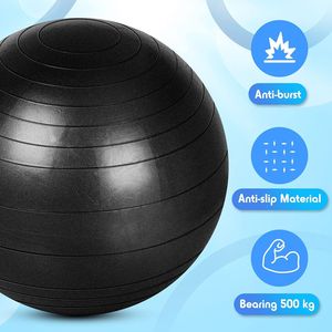 Juego de 3 Pelotas de Yoga de 55/65/75 cm para Ejercicio, Gimnasio, Fisioterapia, Equilibrio, Estabilidad, Fitness, para Trabajar, Parto y Embarazo - Product Image 2