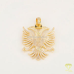 Collar con Colgante de Diseño de Pájaro de Alto Brillo para Amantes de la Joyería Hip Hop con Diamante Moissanite - Product Image 4