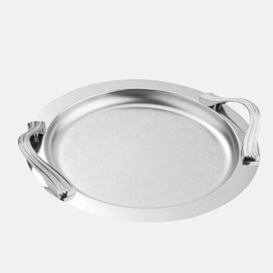 Aluminium Gold Plated Hammered New Design Custom Made Decorative Jewellery <b>Makeup</b> Artivles Display <b>Tray</b> on Hot Sale - Product Image 5