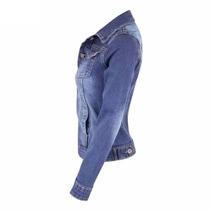 100% Cotton Casual Women Jeans <b>Jacket</b> <b>Denim</b> <b>Jacket</b> Windproof Breathable Low Moq Unisex Wholesale Customized - Product Image 6