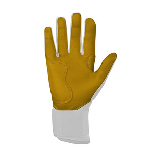 Guantes de Béisbol Juveniles de Moda para Deportes, de Cuero Blanco con Detalles en Relieve y Diseño Acolchado, Guantes de Softbol - Product Image 3