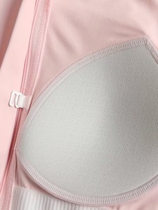 Women's Seamless Cross Back Sports <b>Bra</b> | Ribbed <b>Longline</b> Workout Crop Top | Nylon Spandex High Elasticity Gym Fitness Bralette - Product Image 5