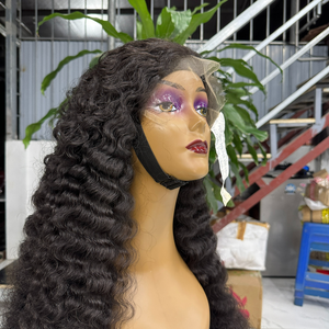 Vente en gros de cheveux vierges Remy bruts 13x4 4x4 perruque transparente avant en dentelle paquets de cheveux en dentelle suisse avec fermeture en dentelle - Product Image 3