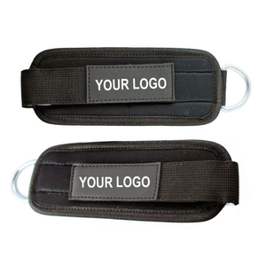 Sangles de cheville en néoprène noir de qualité supérieure pour la gym, sur mesure, respirantes, légères et ajustables, unisexe - Product Image 5