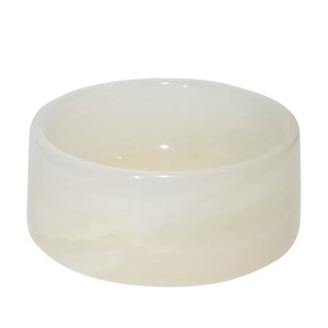 Bol cylindrique en onyx blanc afghan, moderne, résistant au feu, pour la cuisine, la salle à manger, le salon, bol de service - Product Image 1