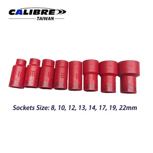 TAIWAN CALIBRE 16pc 3/8" Drive VDE Insulated Bits <b>Socket</b> Wrench and <b>Ratchet</b> Set - Product Image 3