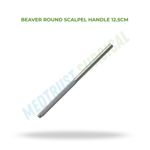 Manche de scalpel Beaver rond 12,5 cm, manche de micro-couteau chirurgical en acier inoxydable, instrument chirurgical ORL ophtalmique - Product Image 2