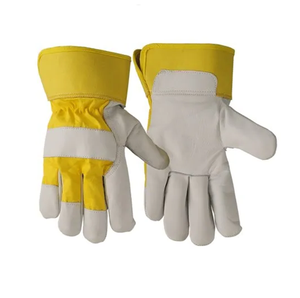 Heavy-Duty Rigger Industrial Heat Resistant Cowhide Leather Cotton Lined Full Thumb Welding <b>Gloves</b> for Multi-Welding - Product Image 1